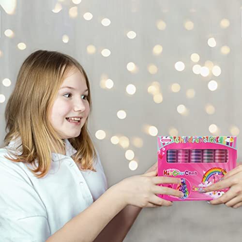 New Hair Chalk Comb for Girls and Kids Blue, Pink, Purple, Green, Red, Yellow - Picture 8 of 8