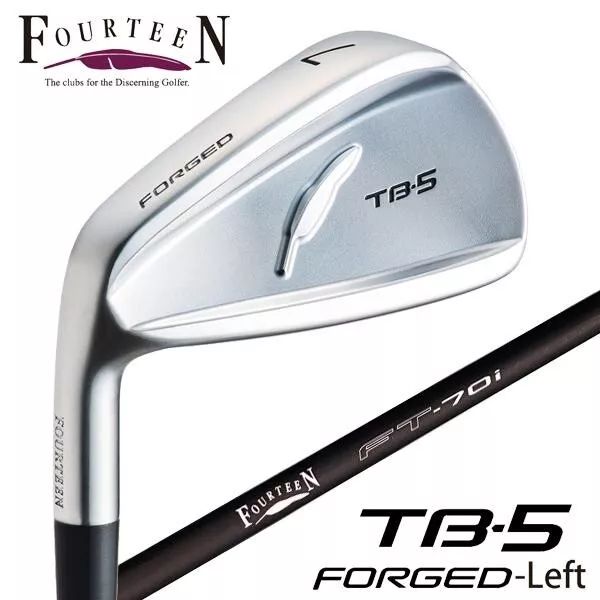 Fourteen TB-5 FORGED Lefty iron set (#6- #9, P,PW) FT70i carbon