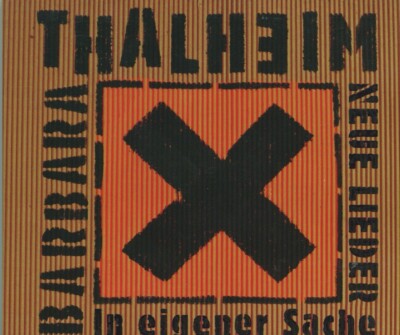 CD Barbara Thalheim: In eigener Sache - Neue Lieder (BMG) 1998