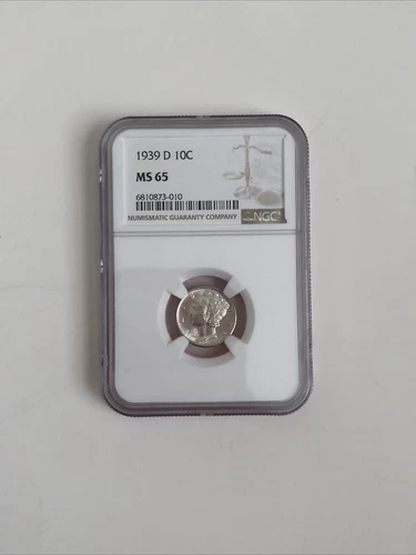 1939 D 10C NGC MS 65 Silver Dime BLAST WHITE EYE APPEAL