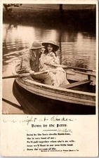 Postcard RPPC Bamforth Series Young Lovers Boat Down Ferry B126
