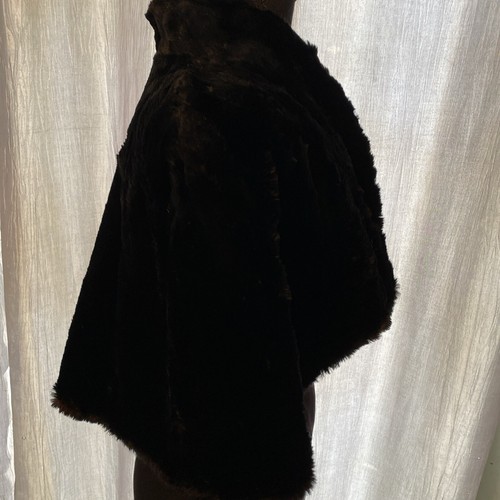 Vintage Wool fur Cape Lined S - Bild 5 von 8