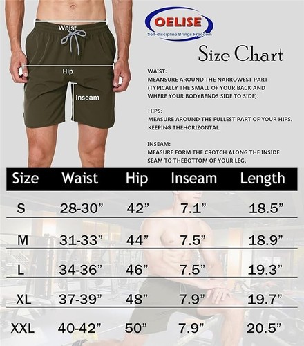 2 pks Casual Running Shorts Men's 2XL Gym Workout Outdoor Hiking Quick Dry Pants - Picture 5 of 6