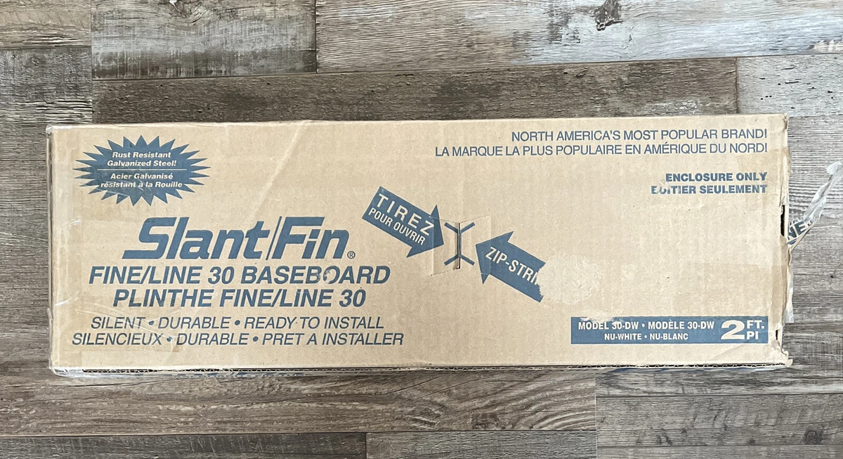 Slant Fin Fine Line 30 2 ft. Hydronic Baseboard Heating Enclosure Only  Nu-White | eBay