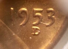 1953-D/D Lincoln Wheat Cent — FS-501 RPM — Red BU!