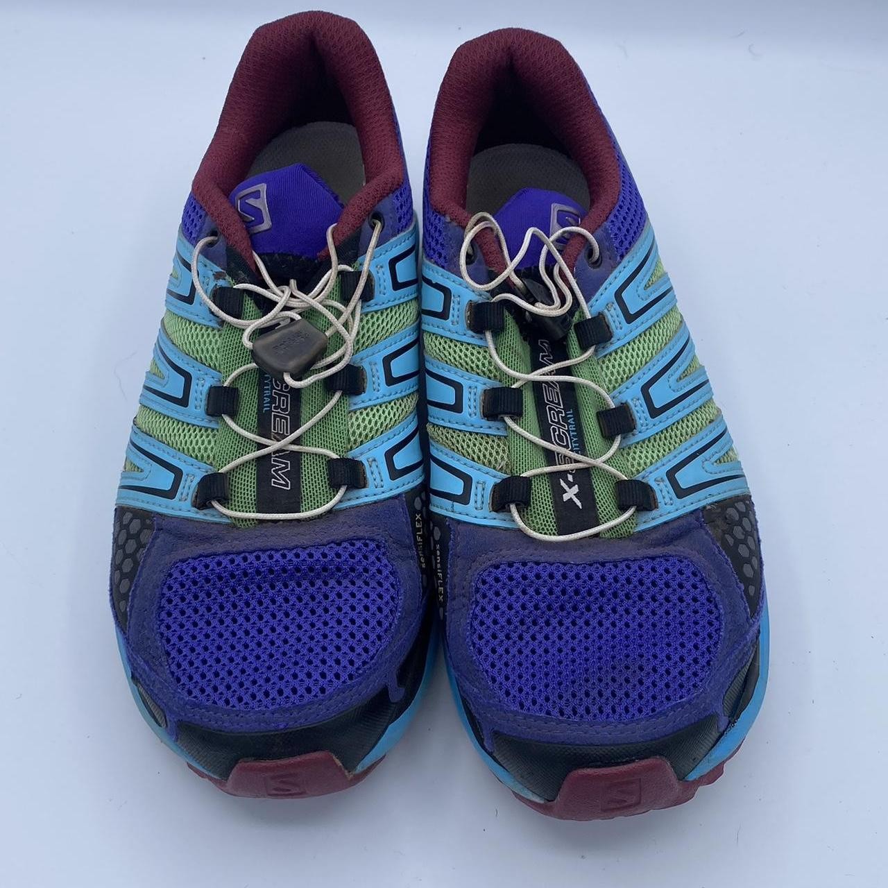 Scarpe da trail running Salomon X Scream viola blu verde taglia 7