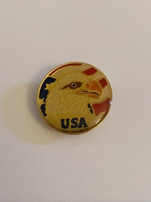 Eagle USA American Flag Patriotic Lapel Pin P160