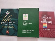 Life Application Bible 3-lot New Testament, Commentary Ephesians &Gospel of John