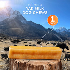 Yak Cheese Dog Chew Large - 1pc Himalayan Natural Treat for Aggressive Dogs