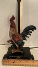 Vintage Ceramic Rooster Colorful French Country Lamp 14”H X 5”W — photo 9