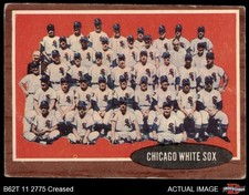 1962 Topps #113 White Sox Team Normal Tint COMMON VARIATION 1 - POOR
