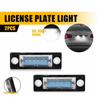 For VW Jetta 05-10 Passat 01-08 Golf Rear License Plate Light Super Bright White