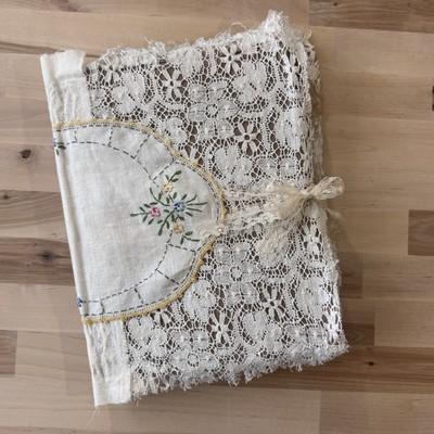 Shabby Junk Journal Diary 14 Pages 13x9 Journaling Collage Diary Scrapbook Book