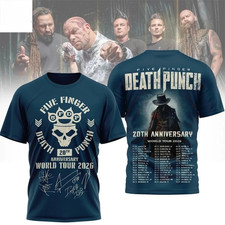 Five Finger Death Punch Tour 2026 3D Shirt New Tee