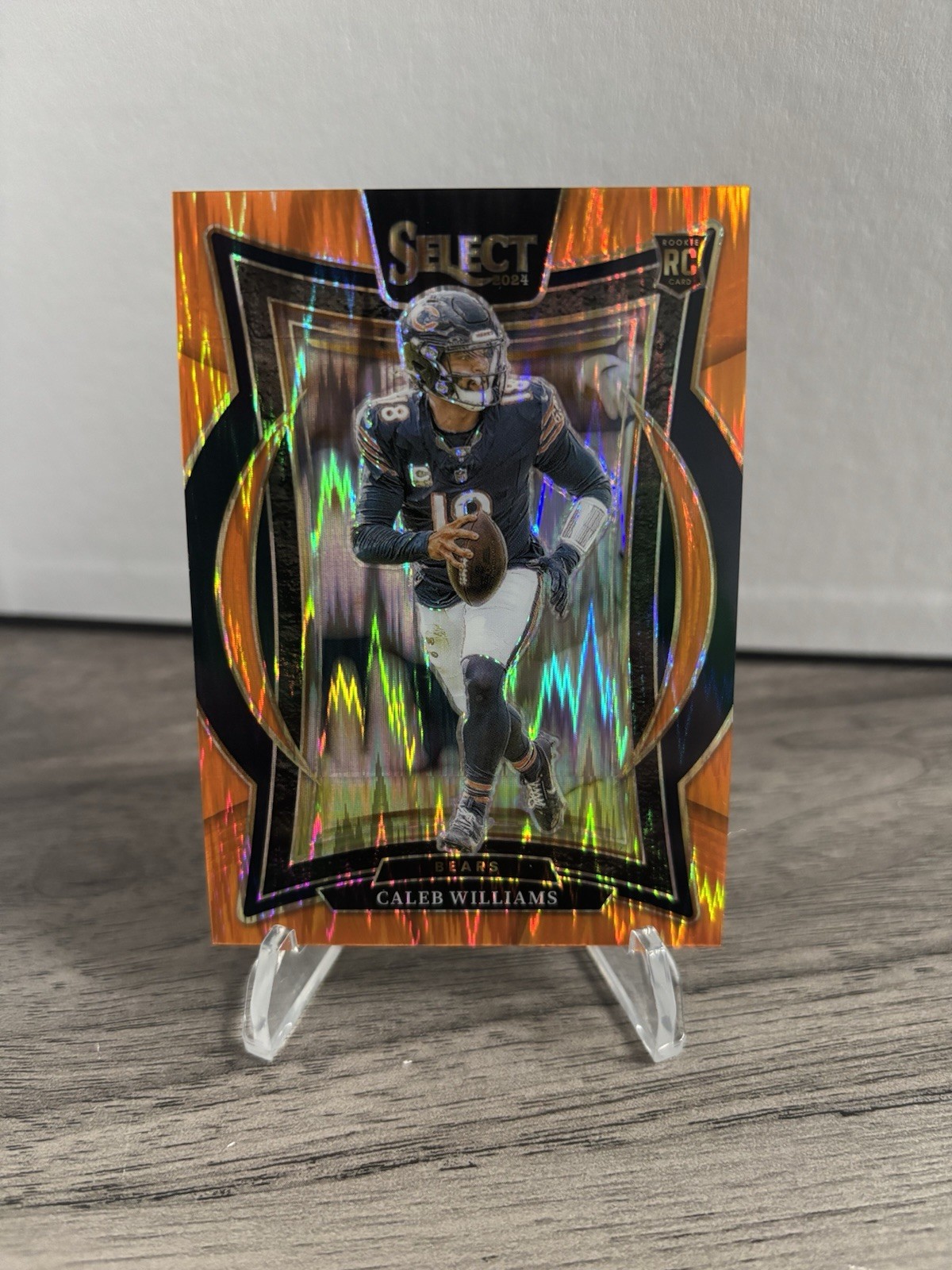 2024 Panini Select Caleb Williams Concourse Orange Shock Prizm /499 RC BEARS