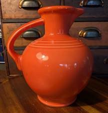 FIESTA WARE PITCHER Orange CARAFE Homer Laug...