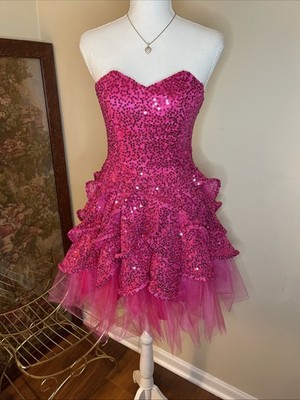 betsey johnson tulle dress Rent Pink UK 10 paired with charming tie straps that add a flirty touch NWT Y2K Betsy Johnson Purple