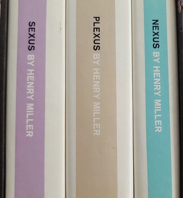 Henry Miller's Sexus/Nexus/Plexus - 3 Vol. Boxed Set - 1st Printing - SALE