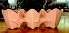 Vintage Pretty PINK 1940 Mc Coy Pottery Triple Tulip Planter American Art