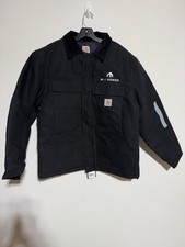NWT Carhartt Men's Insulated Black Traditional Coat RN 14806 Embroidered