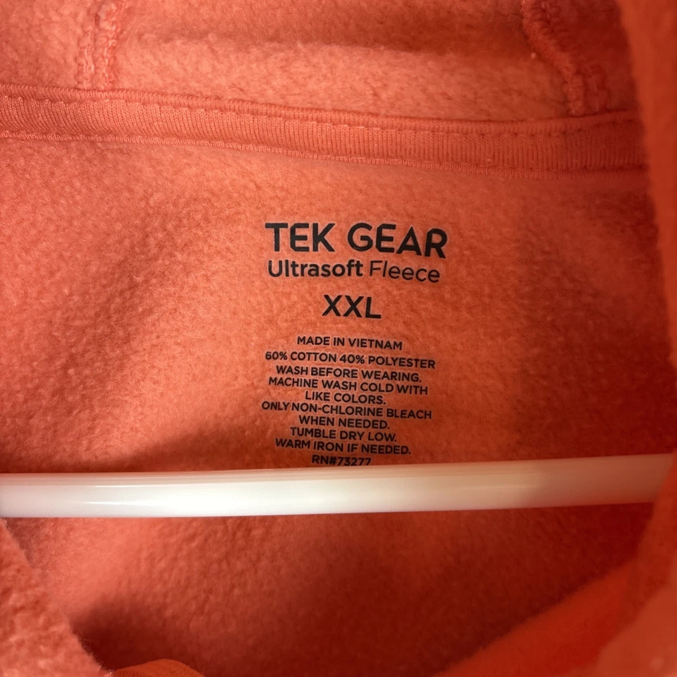 Sudadera con capucha y cremallera completa polar ultrasuave Tek Gear para mujer bolsillos con agujeros para el pulgar XXL rosa Foto 2 de 3