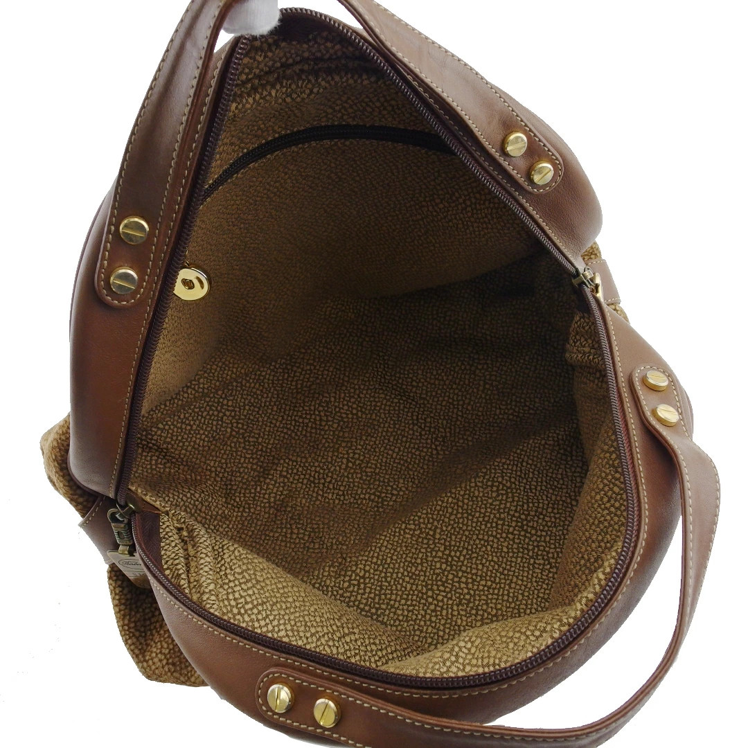 Borbonese BORBONESE Handbag Urchin Pattern Beige … - image 5