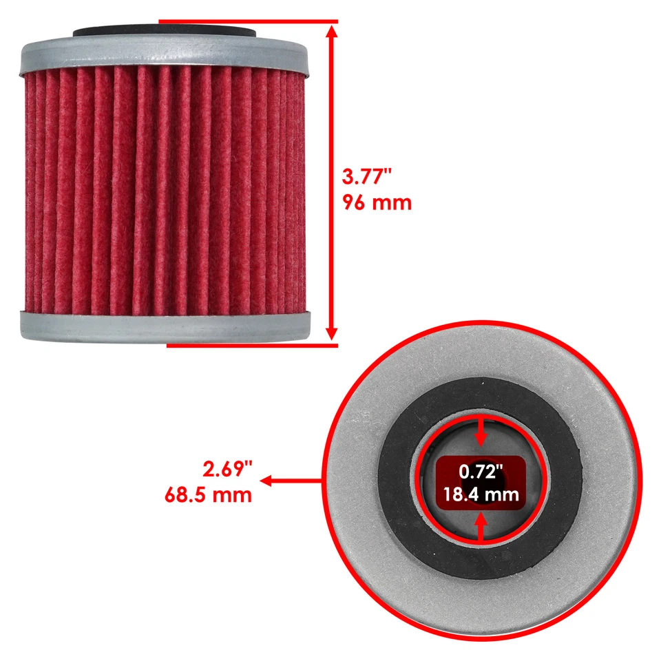 Paquete de 3 filtros de aceite para Husqvarna Tc250 Tc450 Tc510 Qm450 2002-2008 Foto 2 de 4