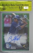 2016 Bowman Draft Chrome Pick Green Refractor /99 Buddy Reed #CDA-BRE Auto