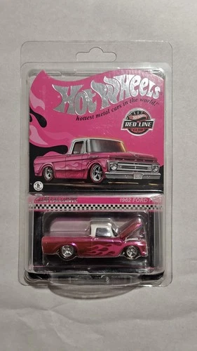 2023 Hot Wheels Red Line Club RLC Exclusive - Pink 1962 Ford F100 Pickup Truck