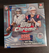 2025 Topps Chrome Football Mega Box Factory Sealed