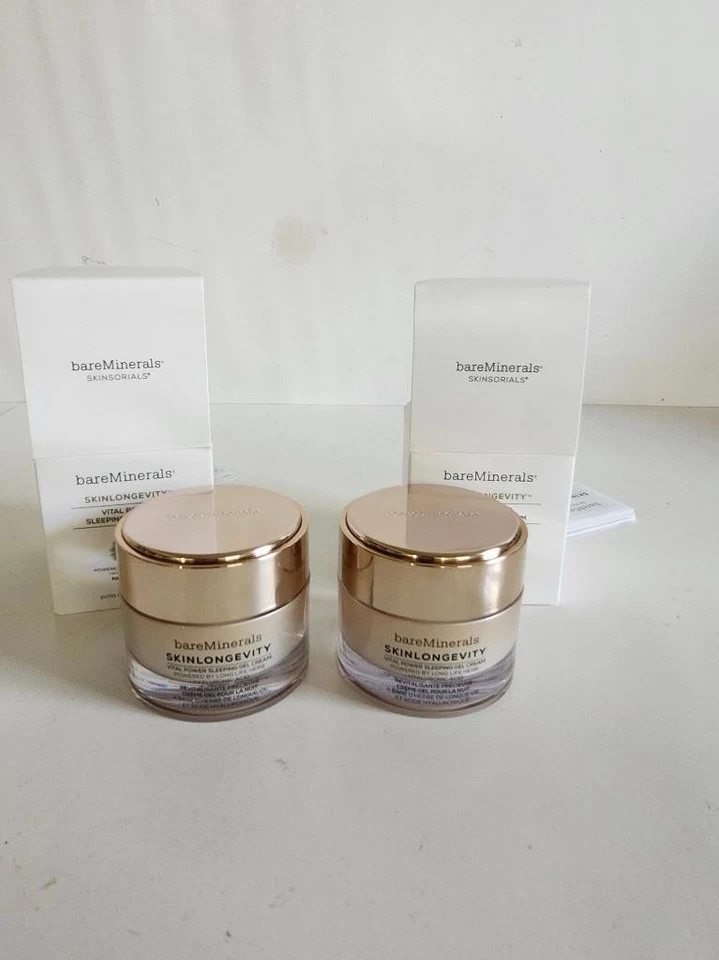 2 bareMinerals Skin Longevity Vital Power Sleeping Gel Cream 1.7 Oz. - Image 3 of 4