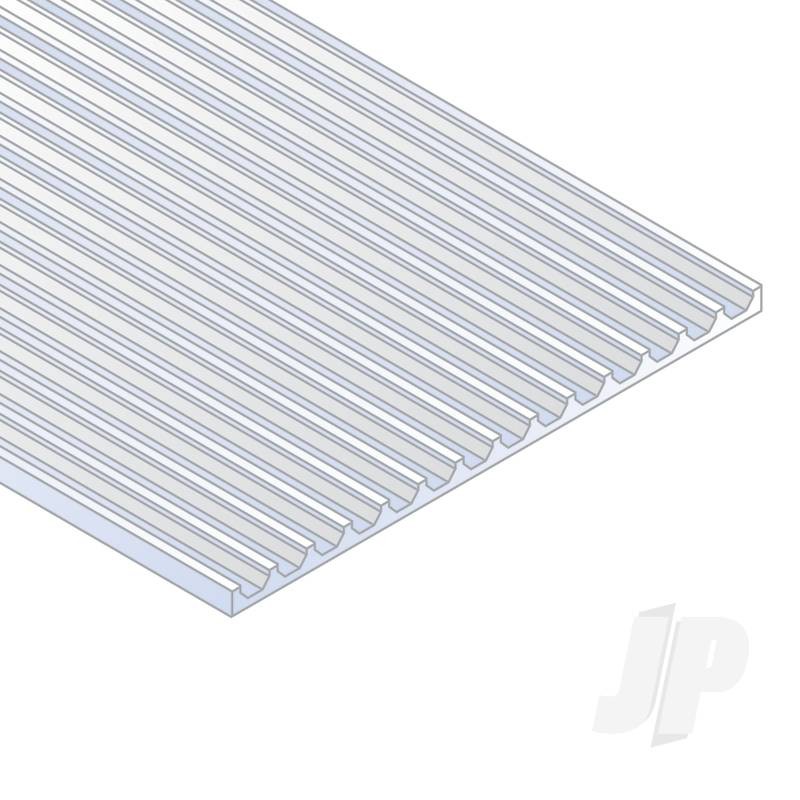 Evergreen 6x12in (15x30cm) Board & Batten Plastic Sheet .040in (1.0mm) Thick ...