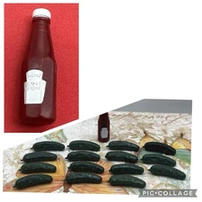 VINTAGE HEINZ KETCHUP PIN AND HEINZ PICKLE PINS LOT OF 16