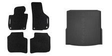 Frogum Fußmattensatz Autoteppich + Kofferraumwanne für Skoda Superb II Kombi