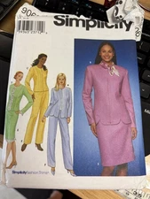 Simplicity 9068 pattern: Misses Suit Separates, Sz 6-12, UNCUT