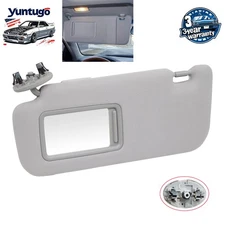Grey Left Driver Side Sun Visor 74320-02711-E0 For Toyota Corolla 2009-13 10 11