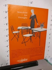 magazine ad grocery store 1963 COSCO Stylaire folding furniture table chair B-ob