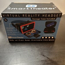 SmartTheater Virtual Reality Headset with Storage Case with App Control - NEW