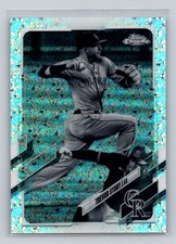 Trevor Story 2021 Topps Chrome #158 Black & White Mini-Diamond