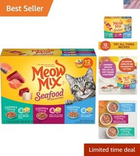 Seafood Favorites, Wet Food Variety Pack, 12 Cups