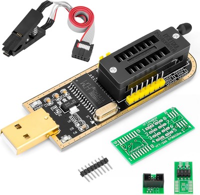 CH341A Programmer SOIC8 SOP8 Flash Chip Eeprom Programmer IC BIOS Test Clips EEP
