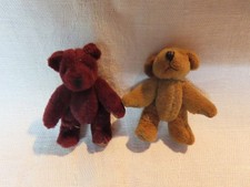 2 tiny jointed Teddy Bears