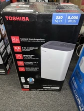 8,000(DOE)BTU Portable Air Conditioner Cools 350sq.ft. w/Dehumidifier and Remote