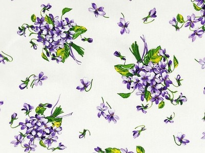 Fabric by the meter and tablecloths | Purple pattern | 100% cotton | MADE IN ITALY