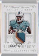 2015 National Treasures Century Materials Holo Silver 6/15 Lamar Miller 0f8