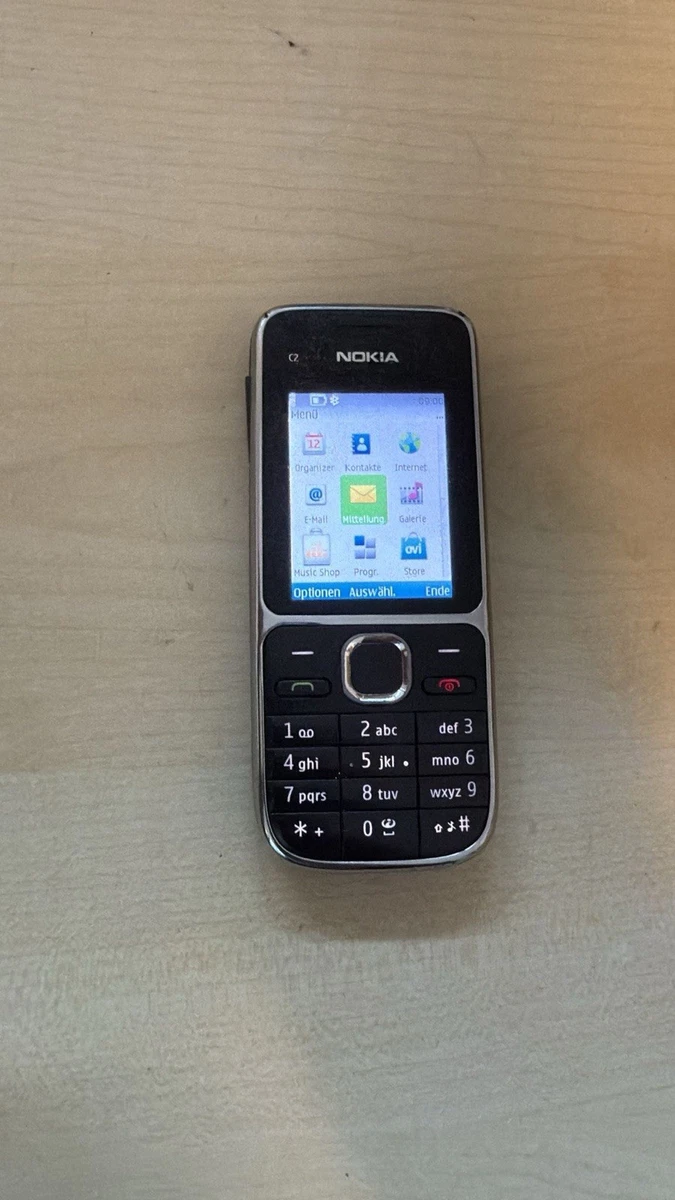Nokia C2 Classic - Schwarz C2-01 RM-721 Geprüft, Händler Garantie Handy Telefon