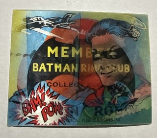 1966 Vari Vue BATMAN Ring Club Vending Machine Sign Flicker