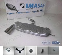 Imasaf ESD Auspuff Endtopf für Audi A3 + VW Golf V 2.0 TDI 120/125KW