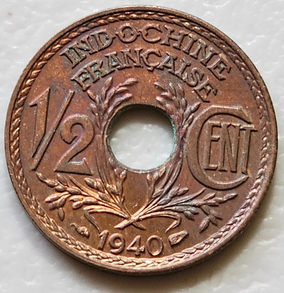 Indochina 1/2 Cent 1940 (a) Unc