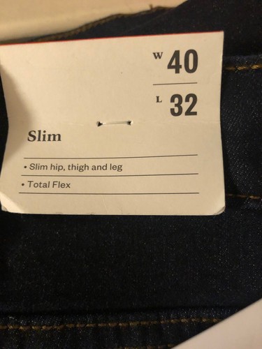 Pantalones de mezclilla elásticos ajustados Goodfellow & Co para hombre cómodos -40x32 nuevos - Imagen 20 de 22